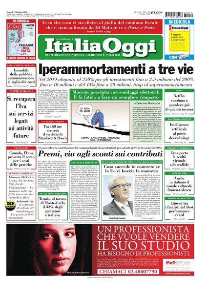 Italia oggi : quotidiano di economia finanza e politica